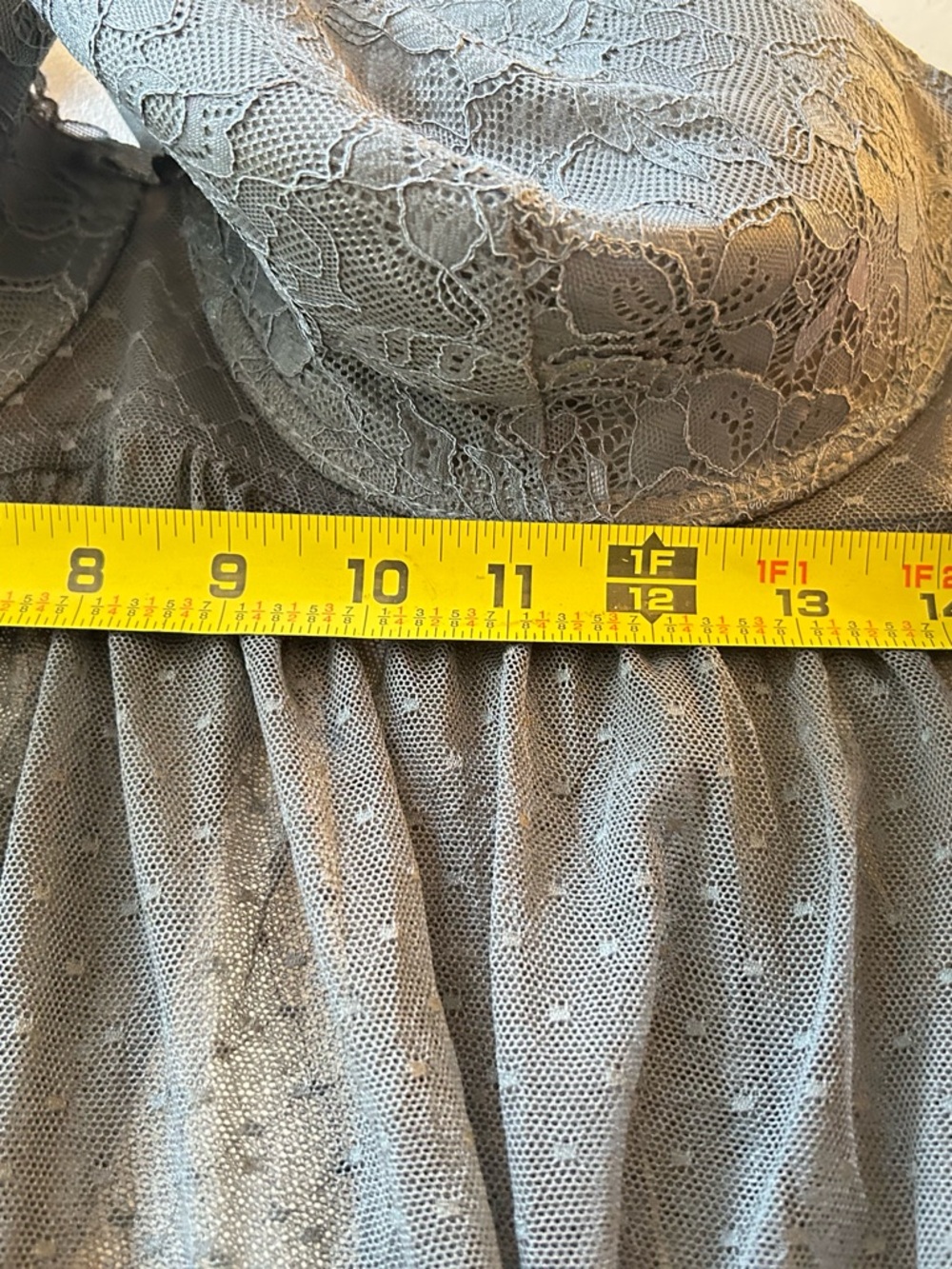 Torrid 2X Lace Mesh Babydoll Lingerie Gray Strappy Back Plus Size Sexy Chemise - Picture 5 of 14